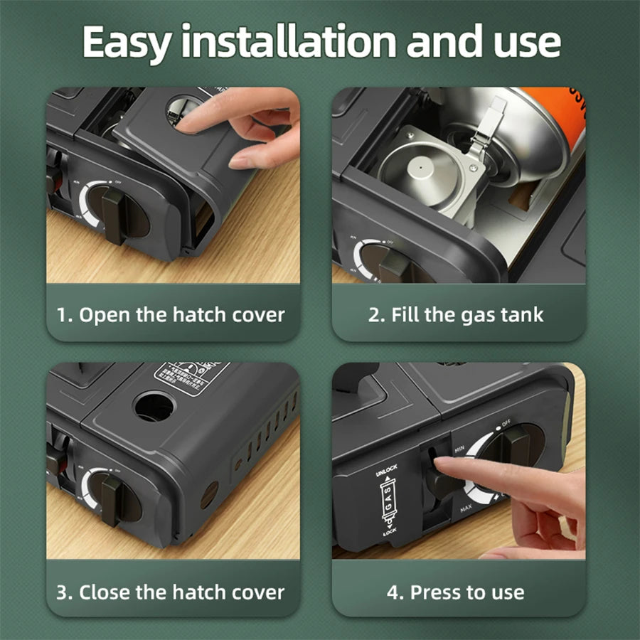 2900W High Fire Gas Stove Suitable for Outdoor, Camping