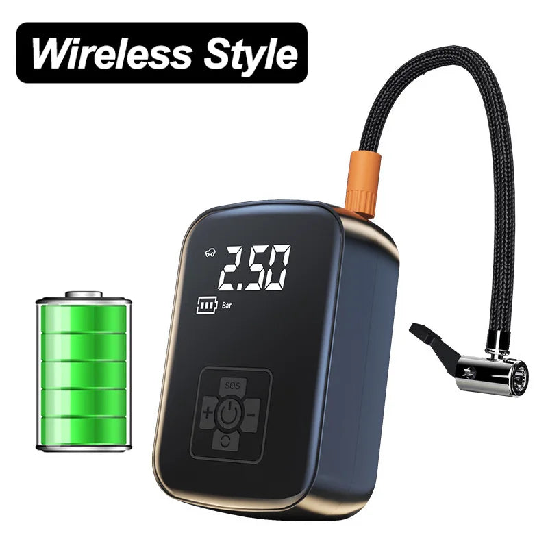 Air Pump: Compressor 12V 150PSI Electric Wireless Portable Inflator