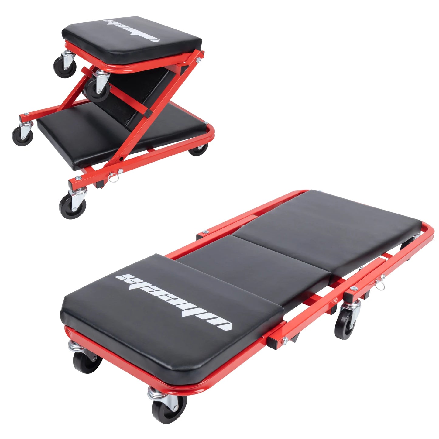 3-in-1 Rolling Mechanic Creeper + Z Seat