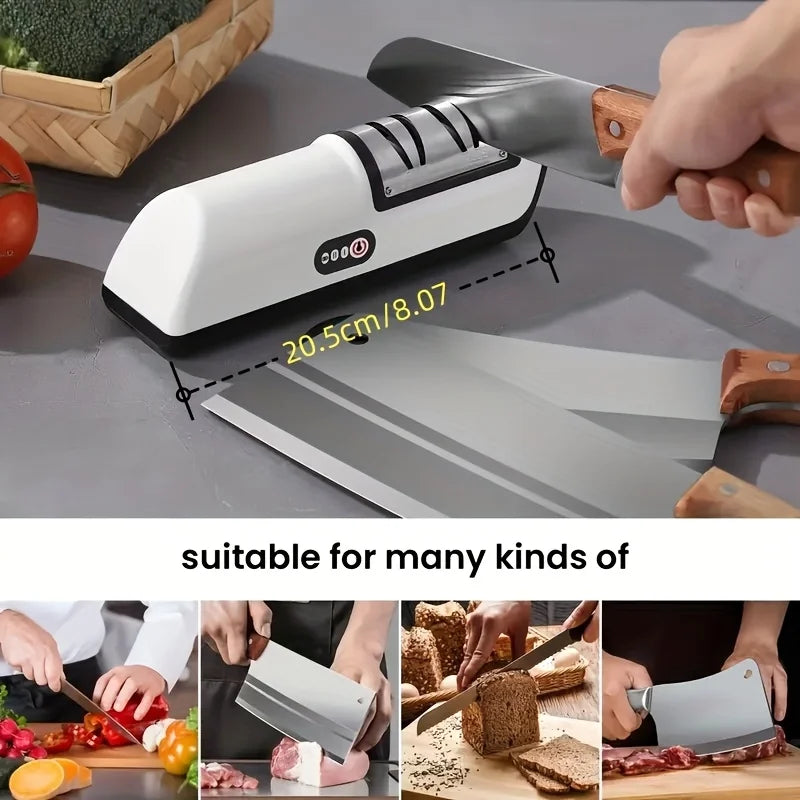 Home Appliance Kitchen Electric Knife Sharpener - Multifunctional Professional Electric Knife Sharpener
