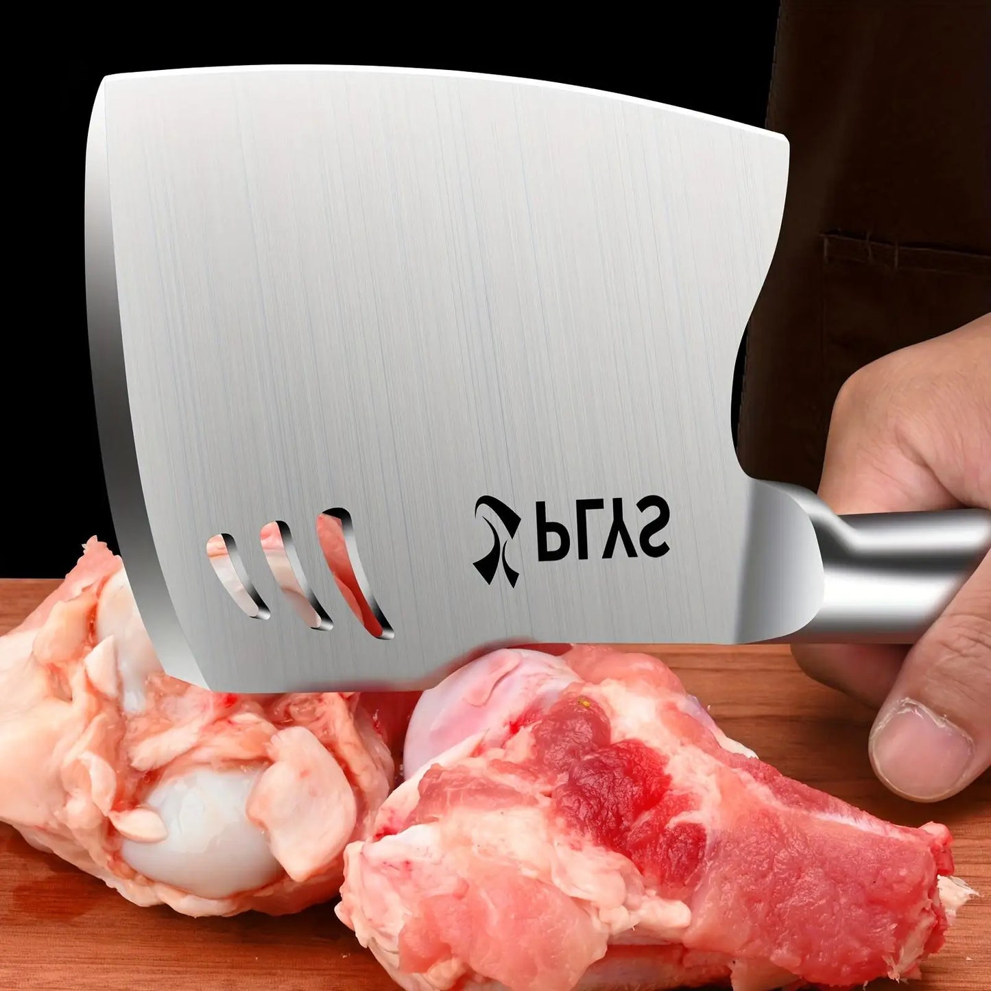 Stainless Steel Thickened Blade Bone Chopping Knife: Heavy Duty Butcher's Axe