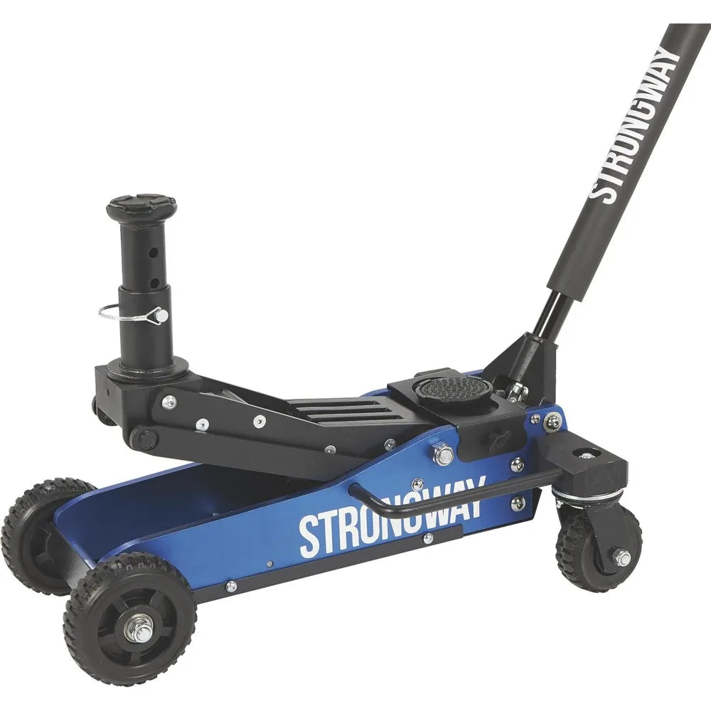 Off-Road Vehicle Jack: Aluminum Construction Jack with High-Lift Design and Heavy-Duty Rear Swivel Casters