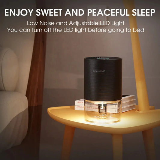 Efficient 25oz Ultra-Quiet Dehumidifier with Auto-Off - Energy Saving