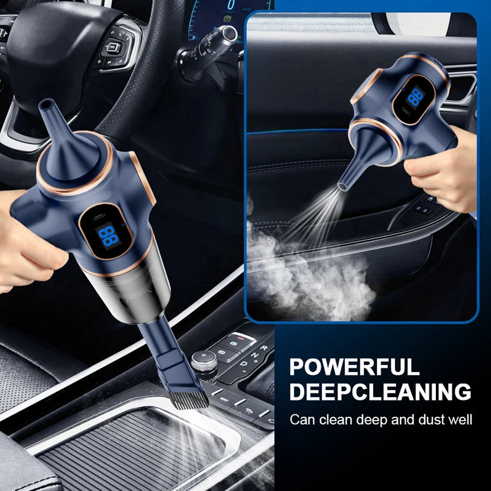 Wireless Vacuum Cleaner: High Power Portable Wireless 148000Pa USB Handheld Cleaning Machine