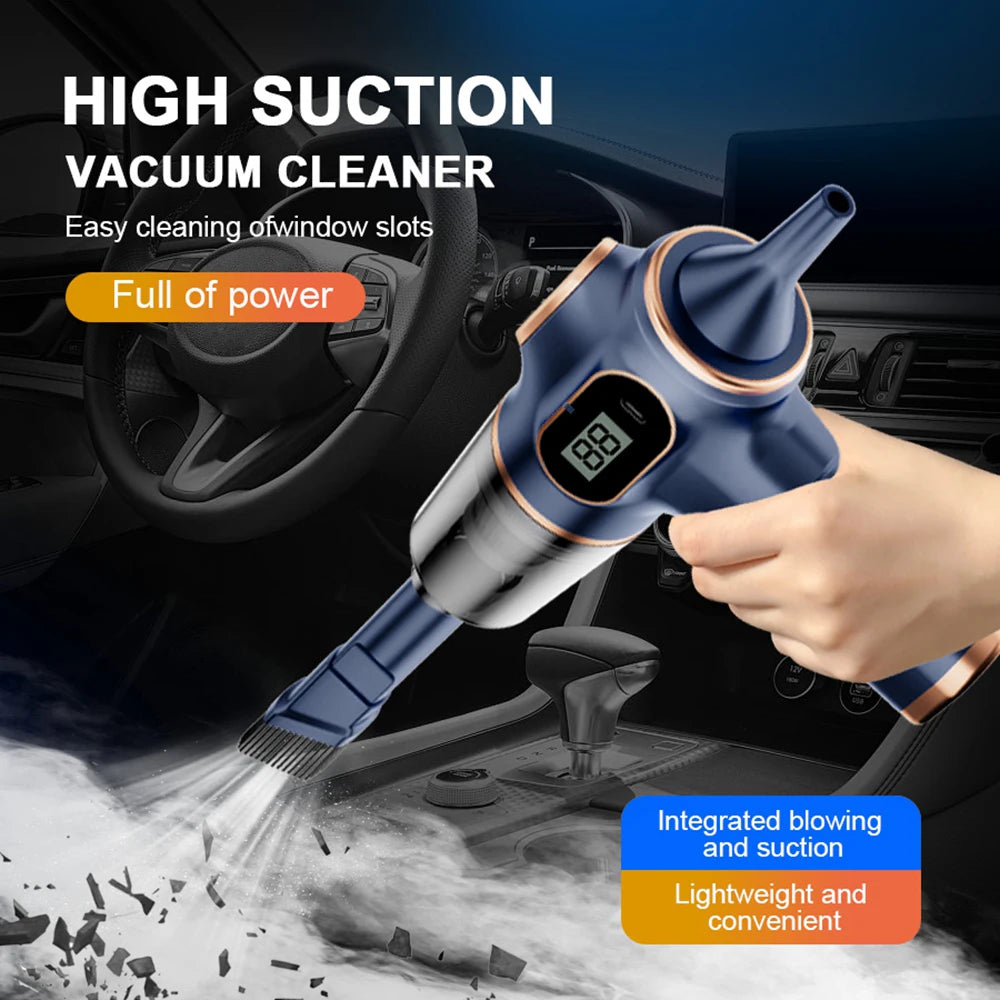 Wireless Vacuum Cleaner: High Power Portable Wireless 148000Pa USB Handheld Cleaning Machine