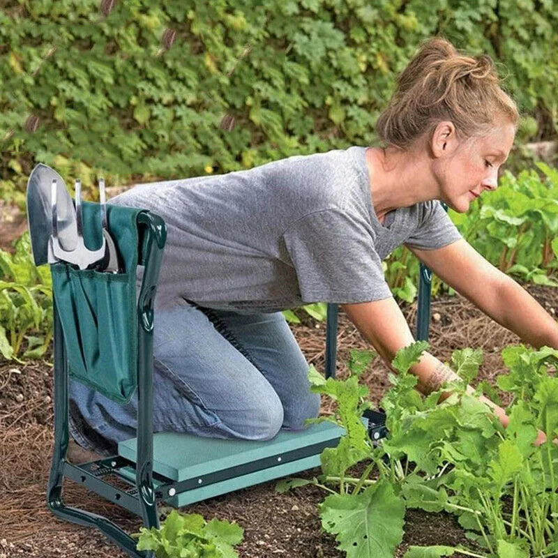 Heavy Duty Upgraded Garden Kneeler: Thickened Seat Padded 150KG Load,, Folding, Portable