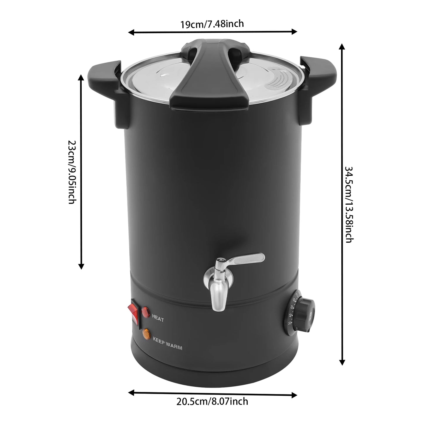 Professional Wax Melting Furnace 8/10/12/15L for Candle Making Repair Large Capacity Easy to Use & Clean