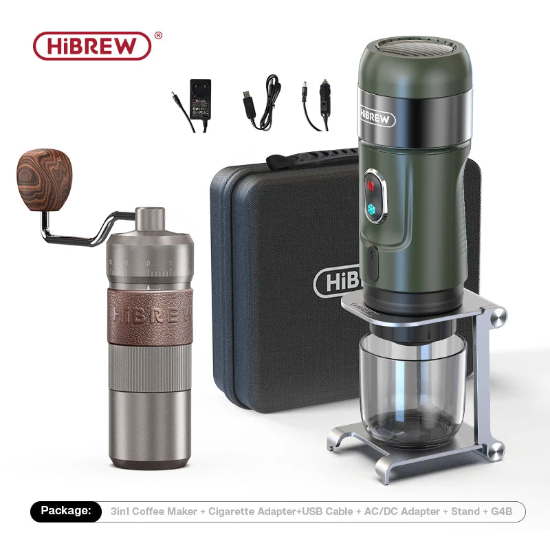 HiBREW Wireless Electric Portable Espresso Coffee Machine: Dolce Gusto Cup Compatible