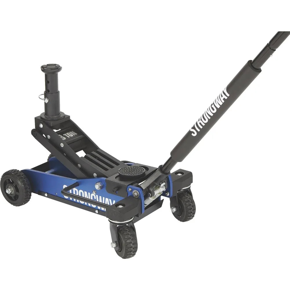 Off-Road Vehicle Jack: Aluminum Construction Jack with High-Lift Design and Heavy-Duty Rear Swivel Casters