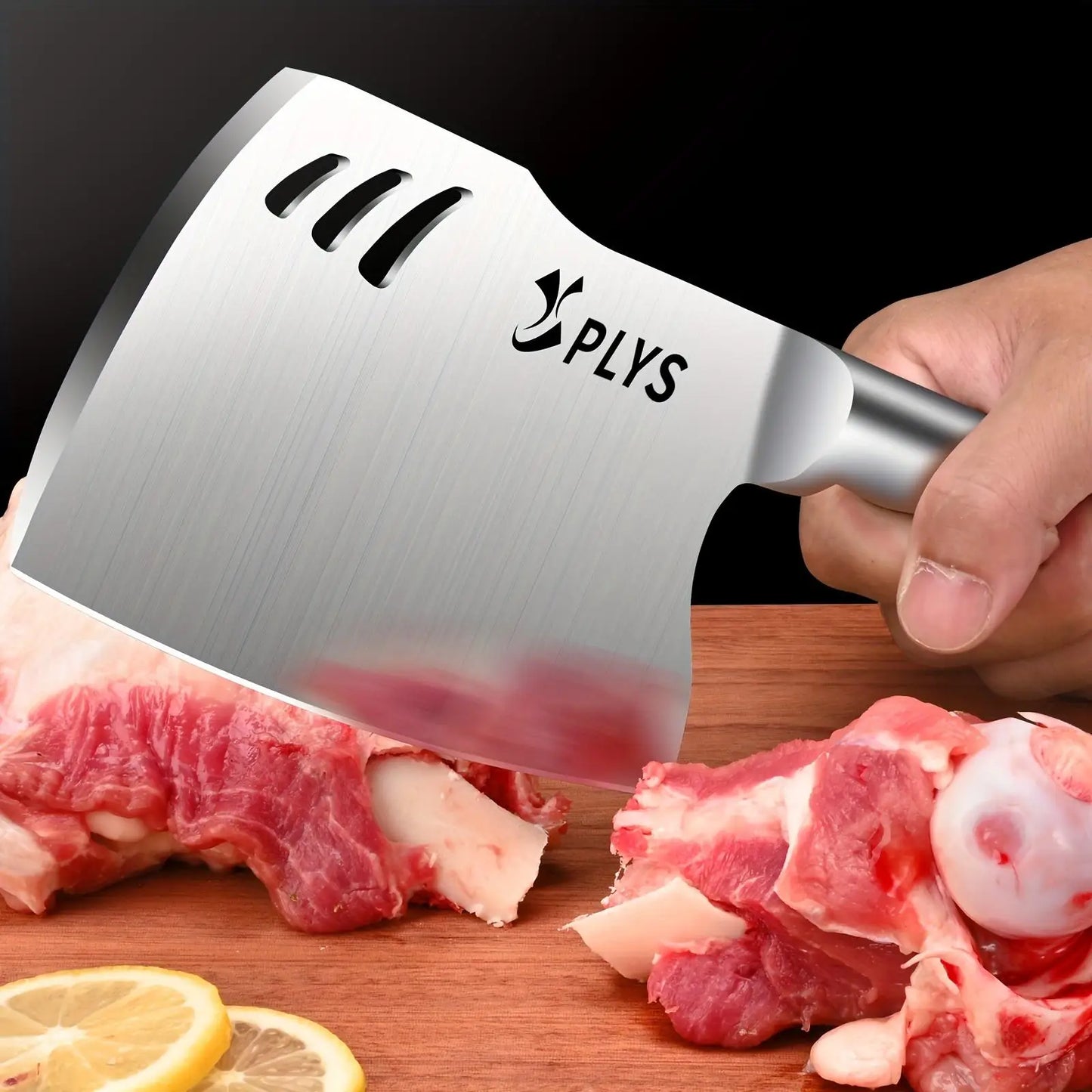 Stainless Steel Thickened Blade Bone Chopping Knife: Heavy Duty Butcher's Axe