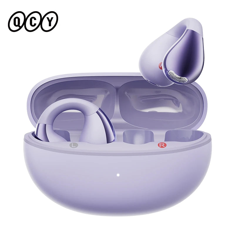 Ear Clip Headphones: Bluetooth 5.4 Wireless, Open Ear Sports TWS Earbuds