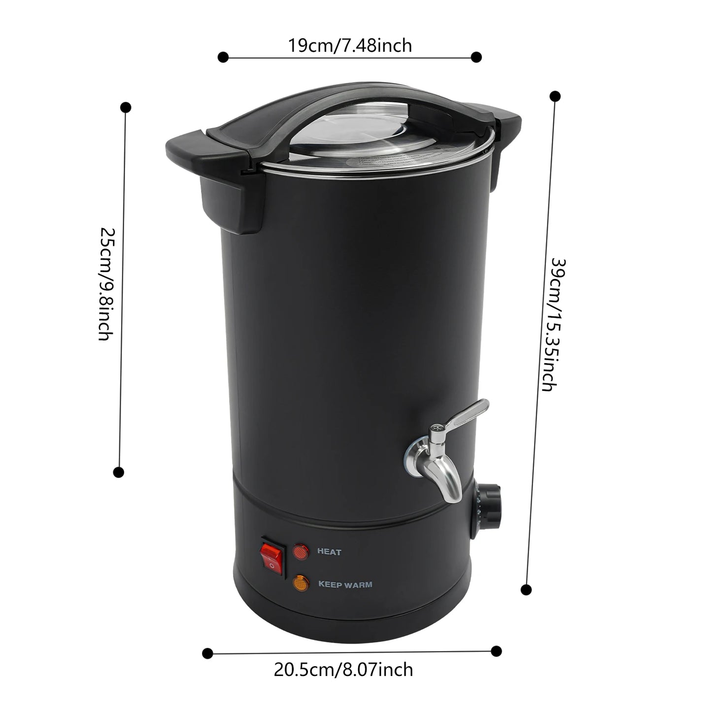 Professional Wax Melting Furnace 8/10/12/15L for Candle Making Repair Large Capacity Easy to Use & Clean