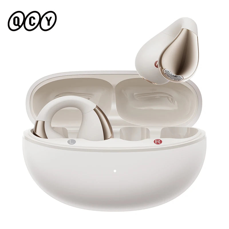 Ear Clip Headphones: Bluetooth 5.4 Wireless, Open Ear Sports TWS Earbuds