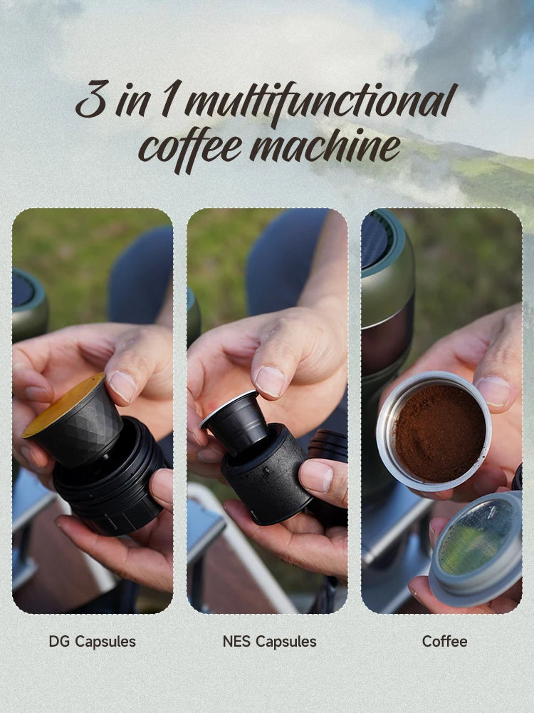 HiBREW Wireless Electric Portable Espresso Coffee Machine: Dolce Gusto Cup Compatible