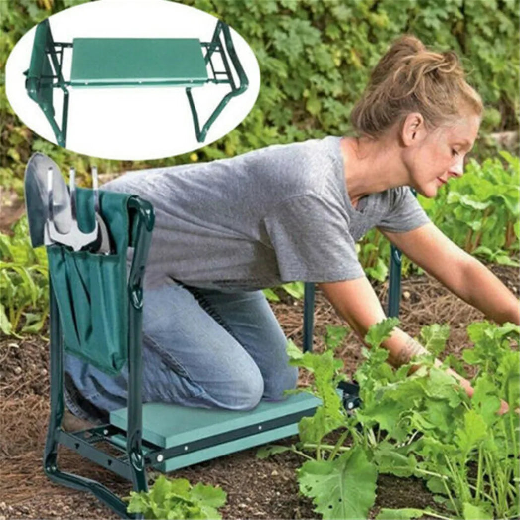 Heavy Duty Upgraded Garden Kneeler: Thickened Seat Padded 150KG Load,, Folding, Portable