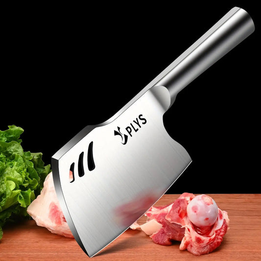 Stainless Steel Thickened Blade Bone Chopping Knife: Heavy Duty Butcher's Axe