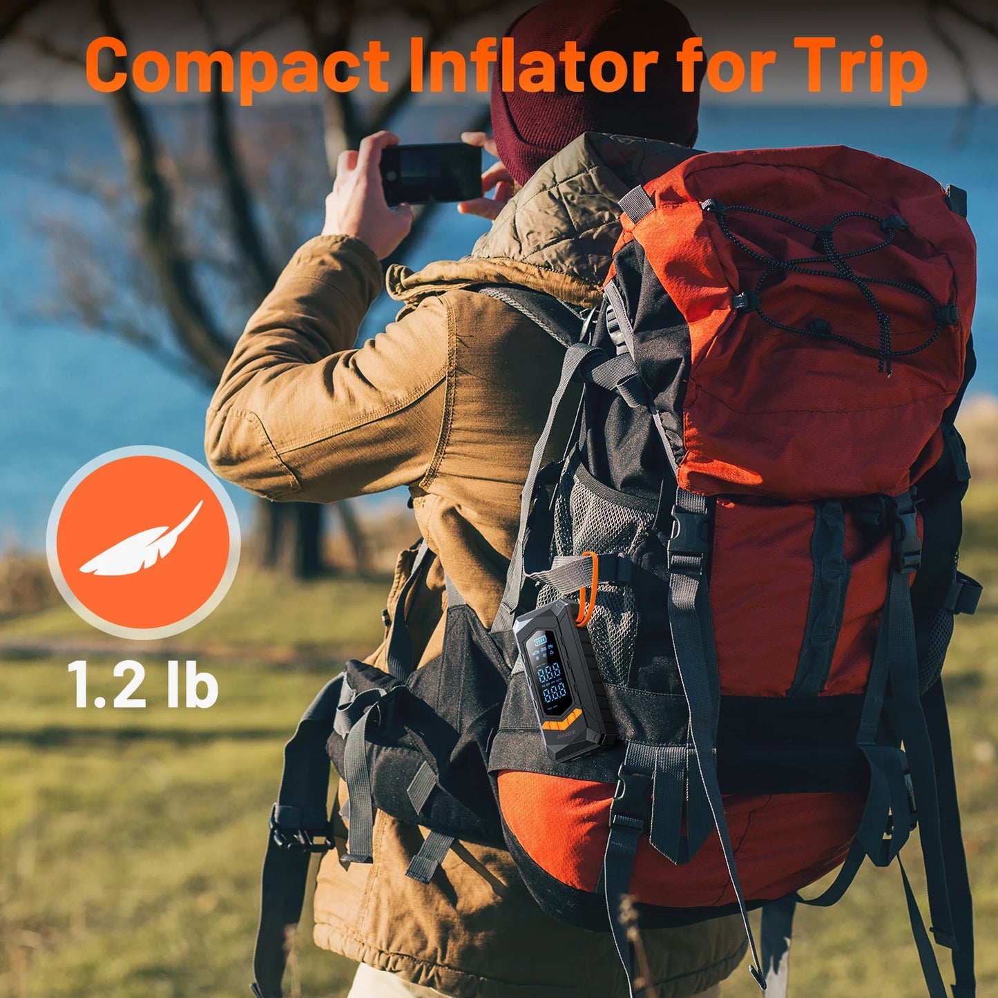 Wired/Wireless Air Pump: Inflator 250psi Compressor