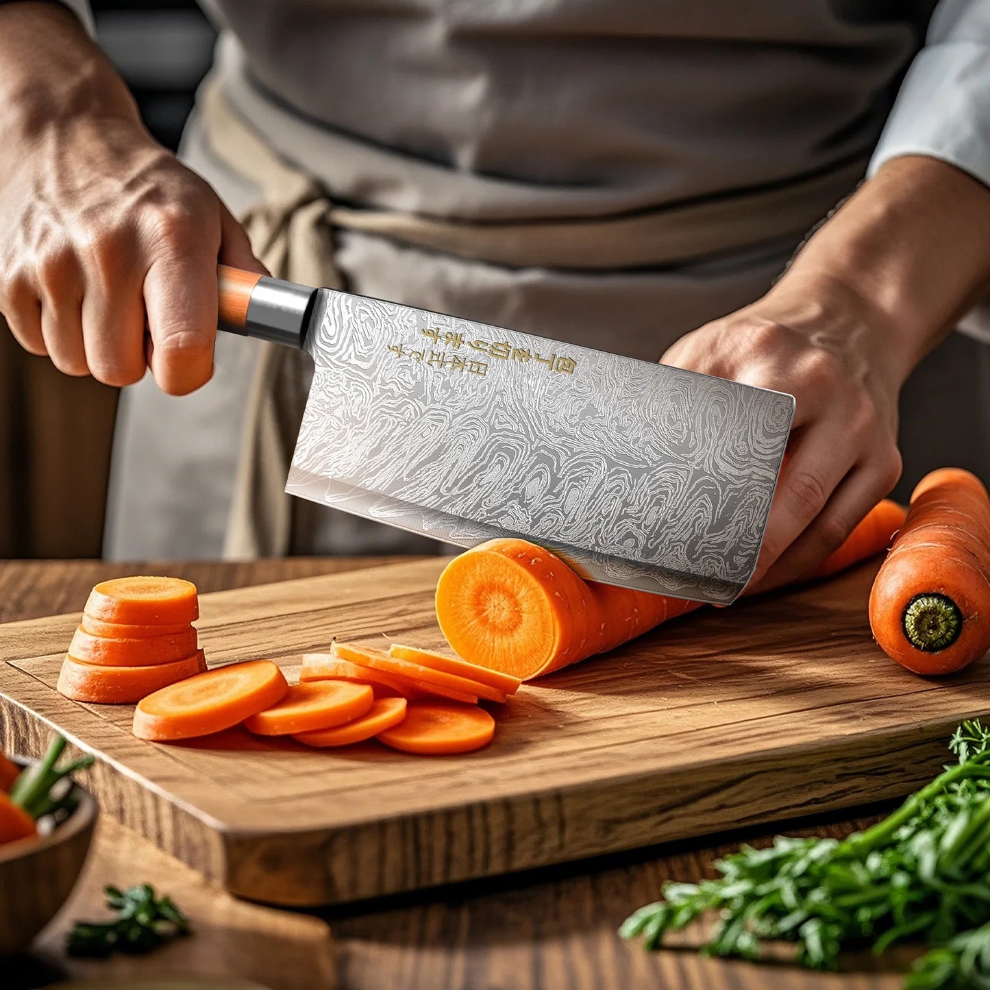 4-Piece Ultra-Sharp Japanese Chef Knife Set - Professional Kitchen Knives for Meat, Bones, and Fruit, Perfect for Commercial kitchen