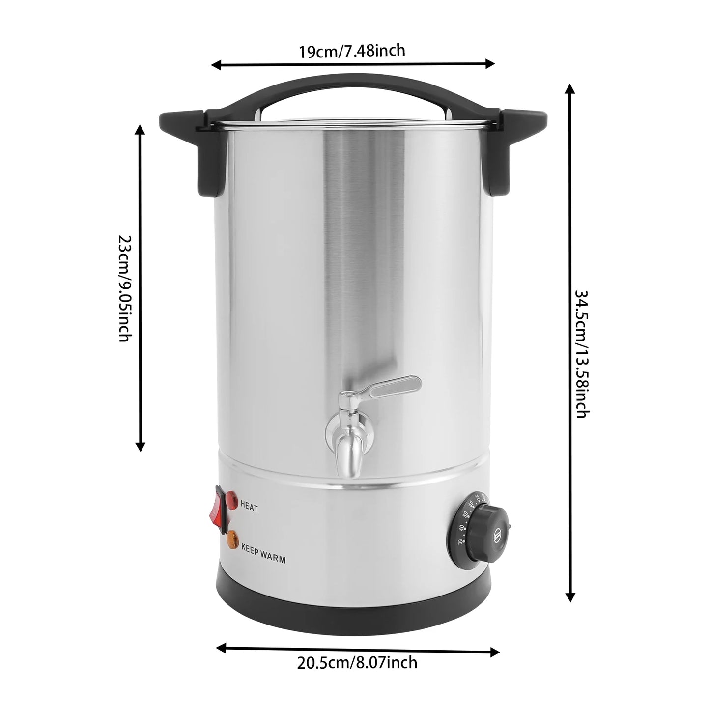 Professional Wax Melting Furnace 8/10/12/15L for Candle Making Repair Large Capacity Easy to Use & Clean