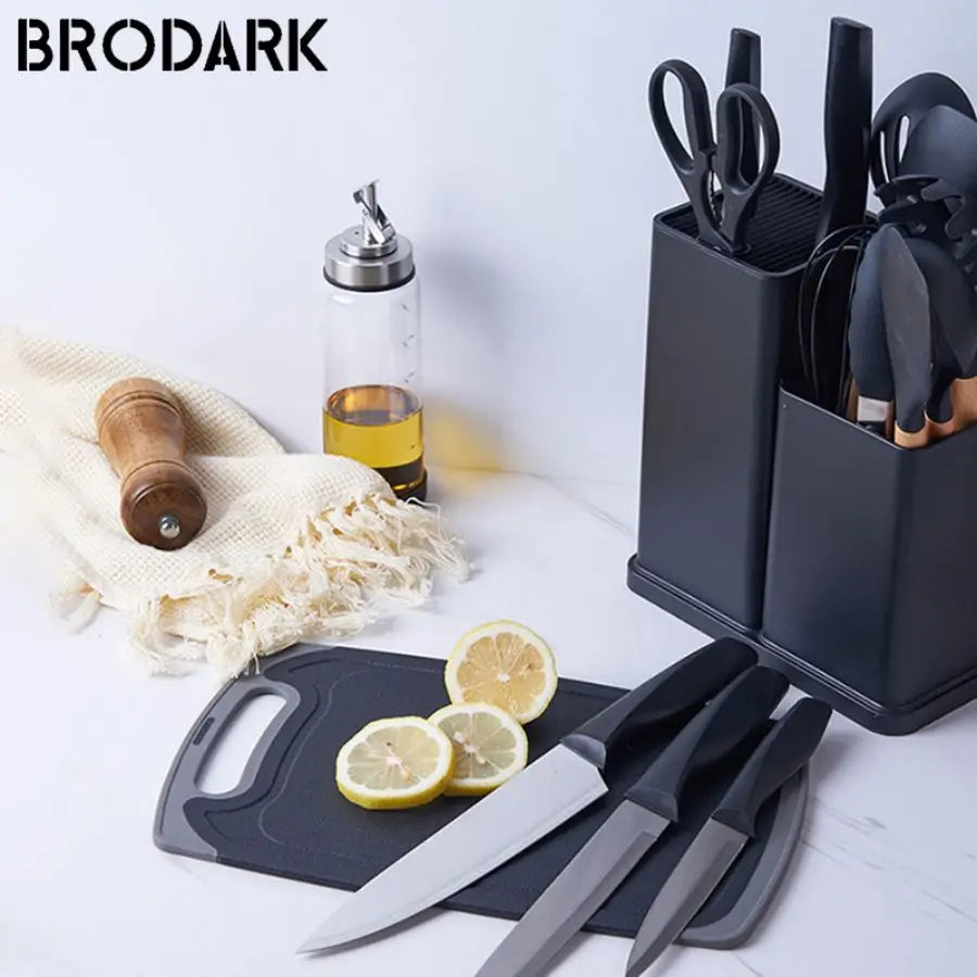 Bucket Silicone Kitchenware Sets - 19 Piece, Food Grade Silicone Cooking Utensils, 6 color options