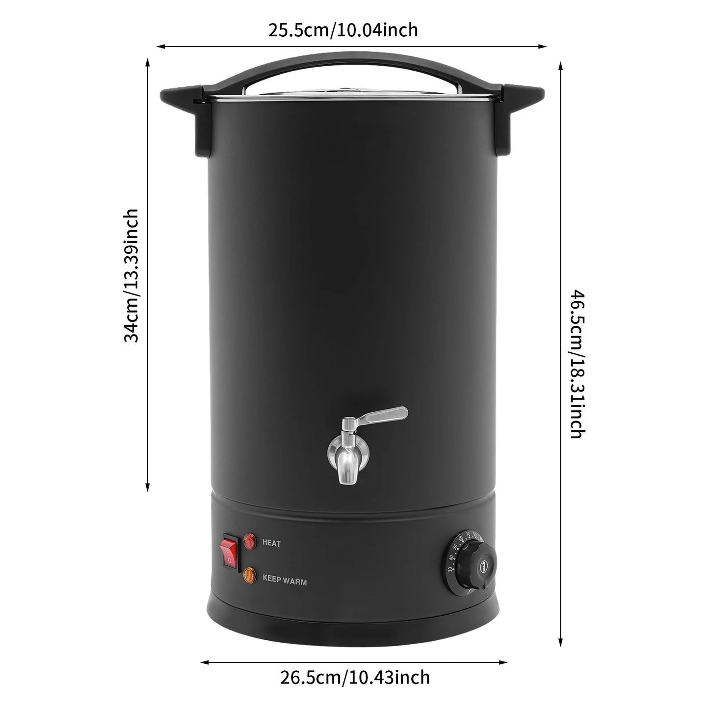Professional Wax Melting Furnace 8/10/12/15L for Candle Making Repair Large Capacity Easy to Use & Clean