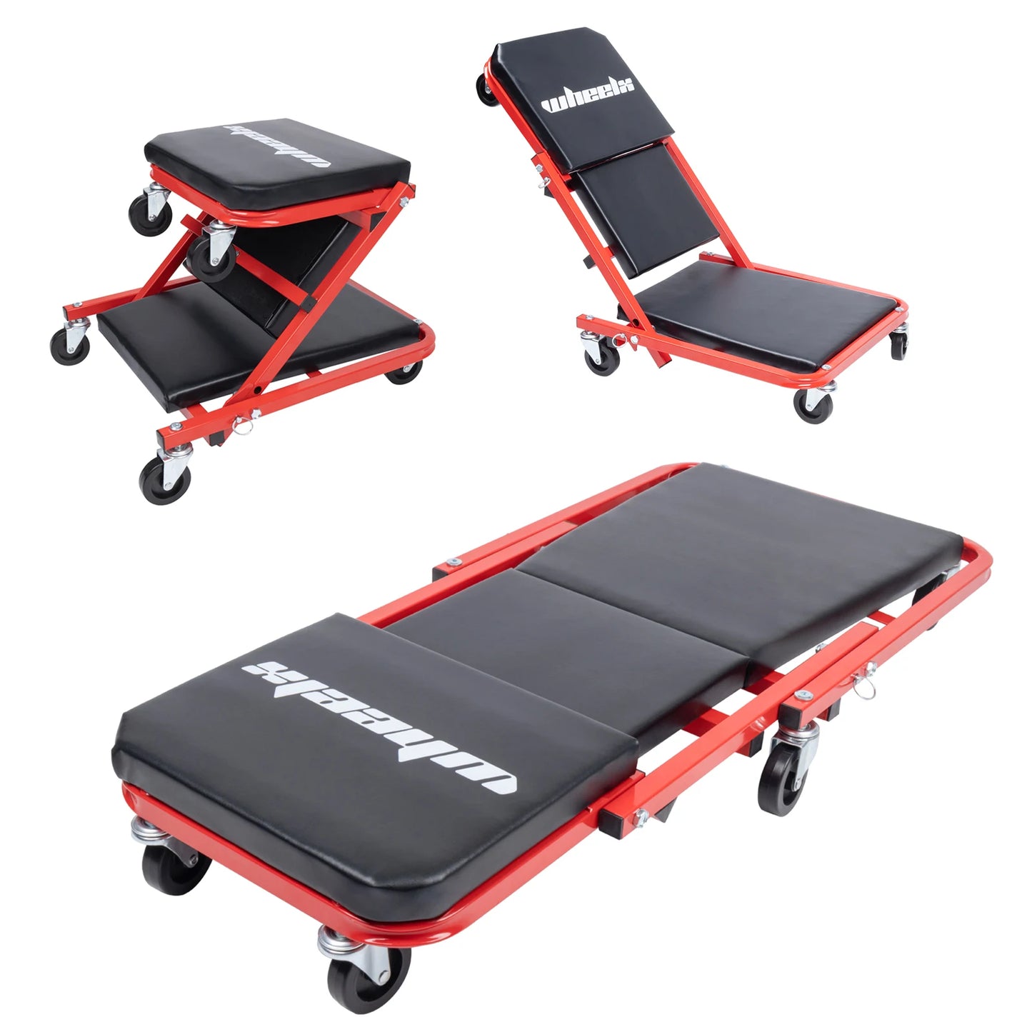 3-in-1 Rolling Mechanic Creeper + Z Seat