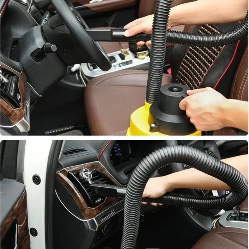 12V High Power Car Vacuum Cleaner: Wet and Dry, Cigarette Lighter Plug