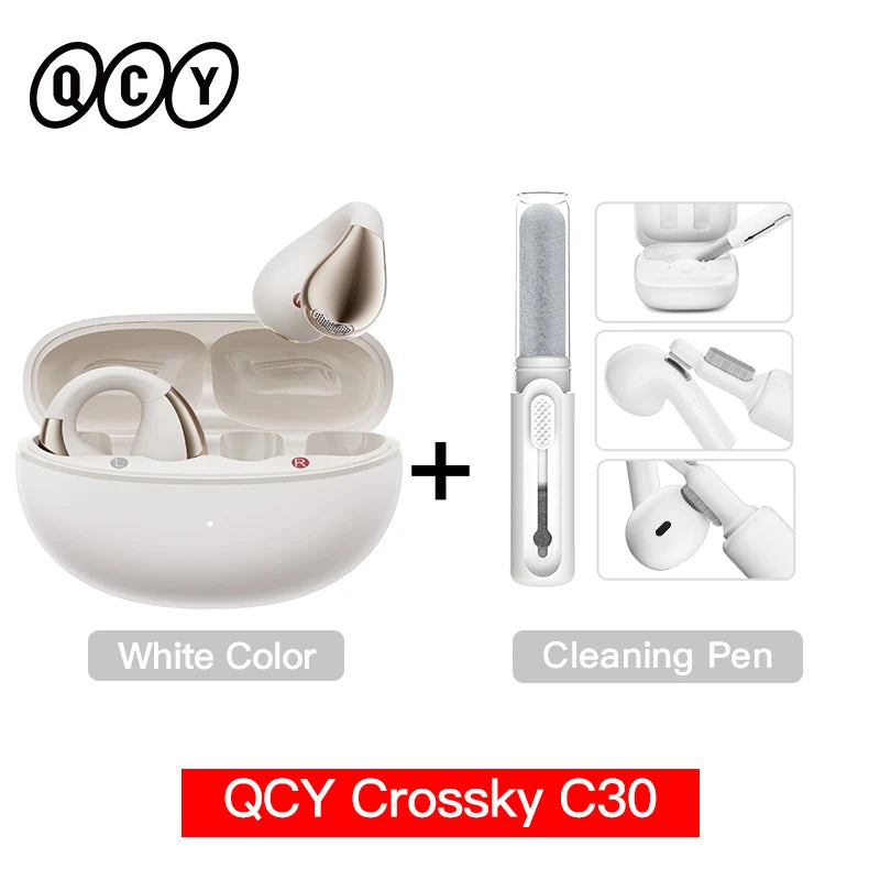 Ear Clip Headphones: Bluetooth 5.4 Wireless, Open Ear Sports TWS Earbuds