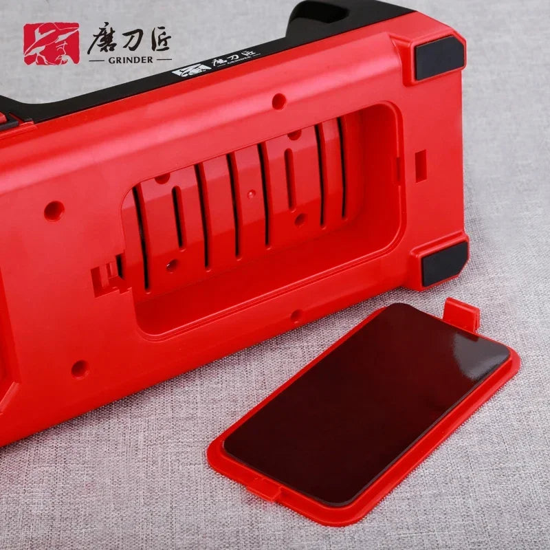 GRINDER 4 Stage Diamond Electric Knife Sharpener With 2800rpm Rotational Speed And 18W Rated Power