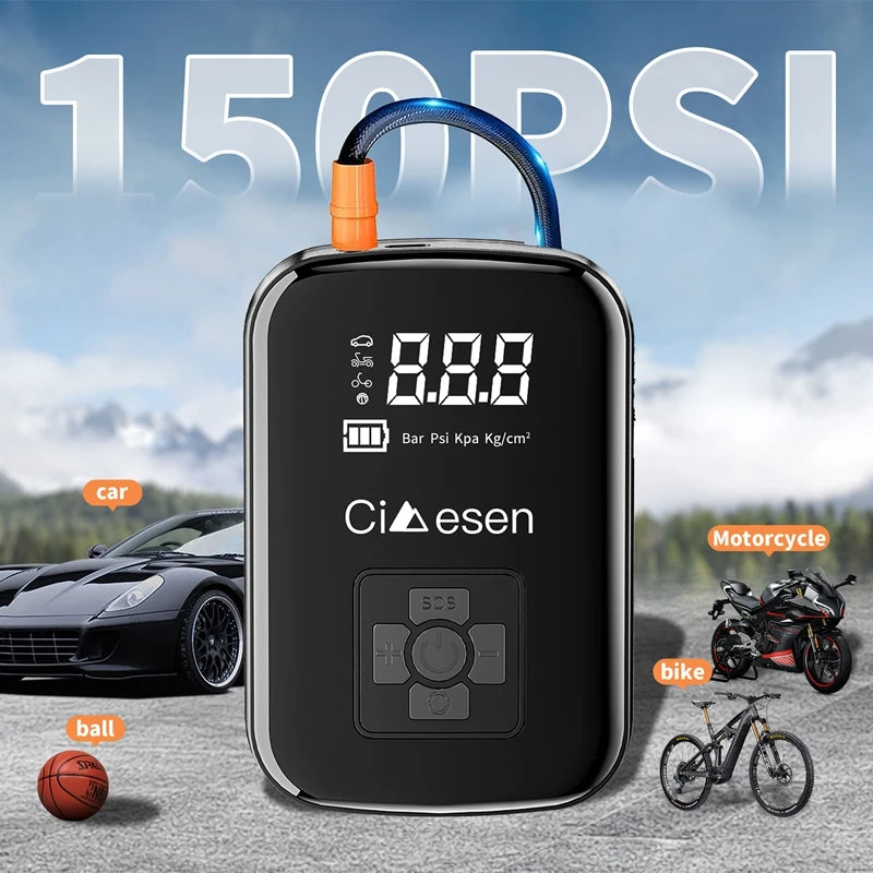 Wireless Air Pump 150PSI Portable Fast Inflation