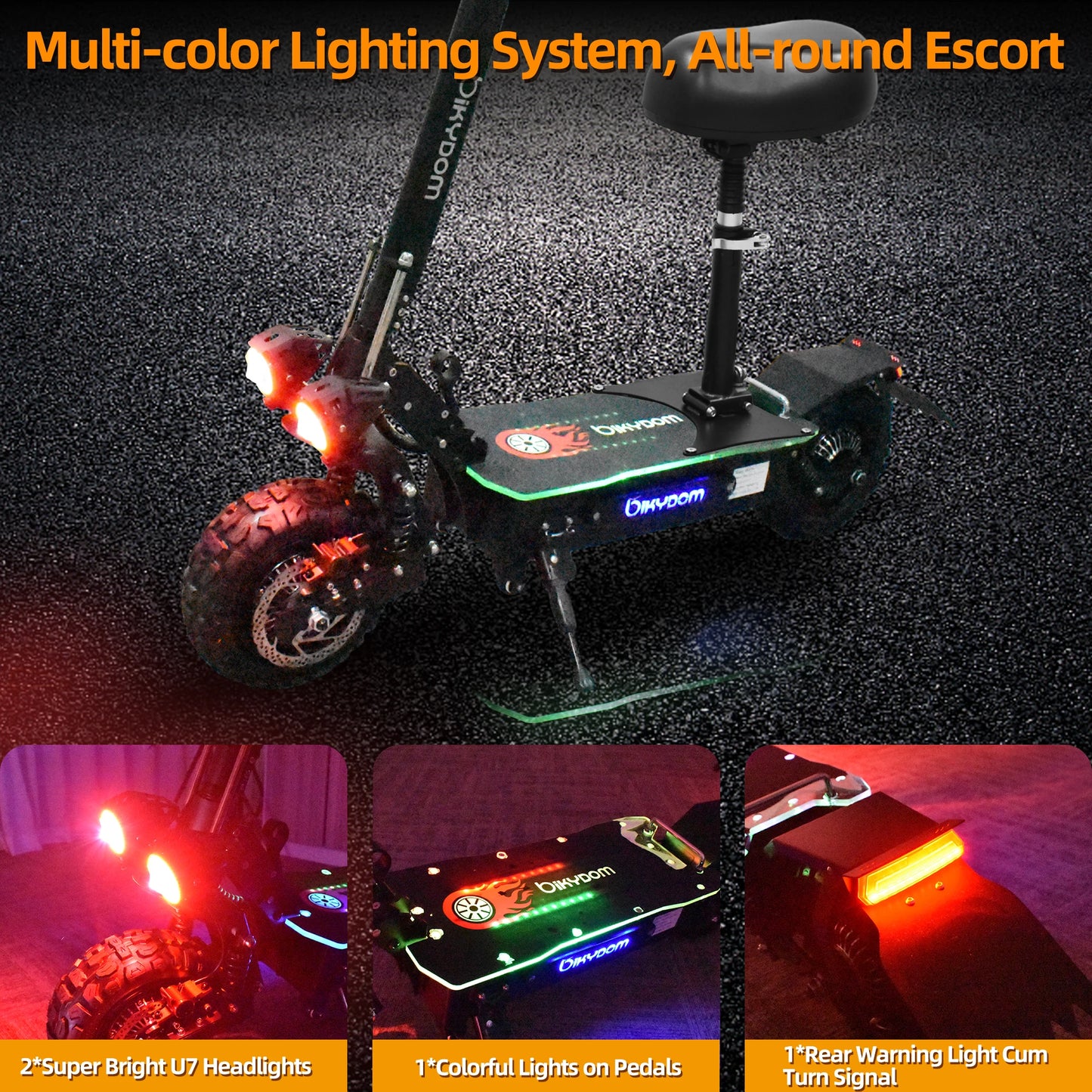 Electric Scooter for Adults, 5600W Dual Motors Up to 50 MPH, Range 50 Miles, 60V, 27Ah, Large Capacity Battery