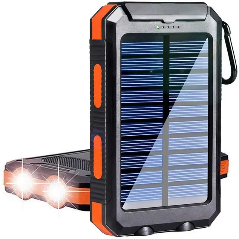 Waterproof Outdoor Solar Power Bank: 38800mAh Dual USB Charger