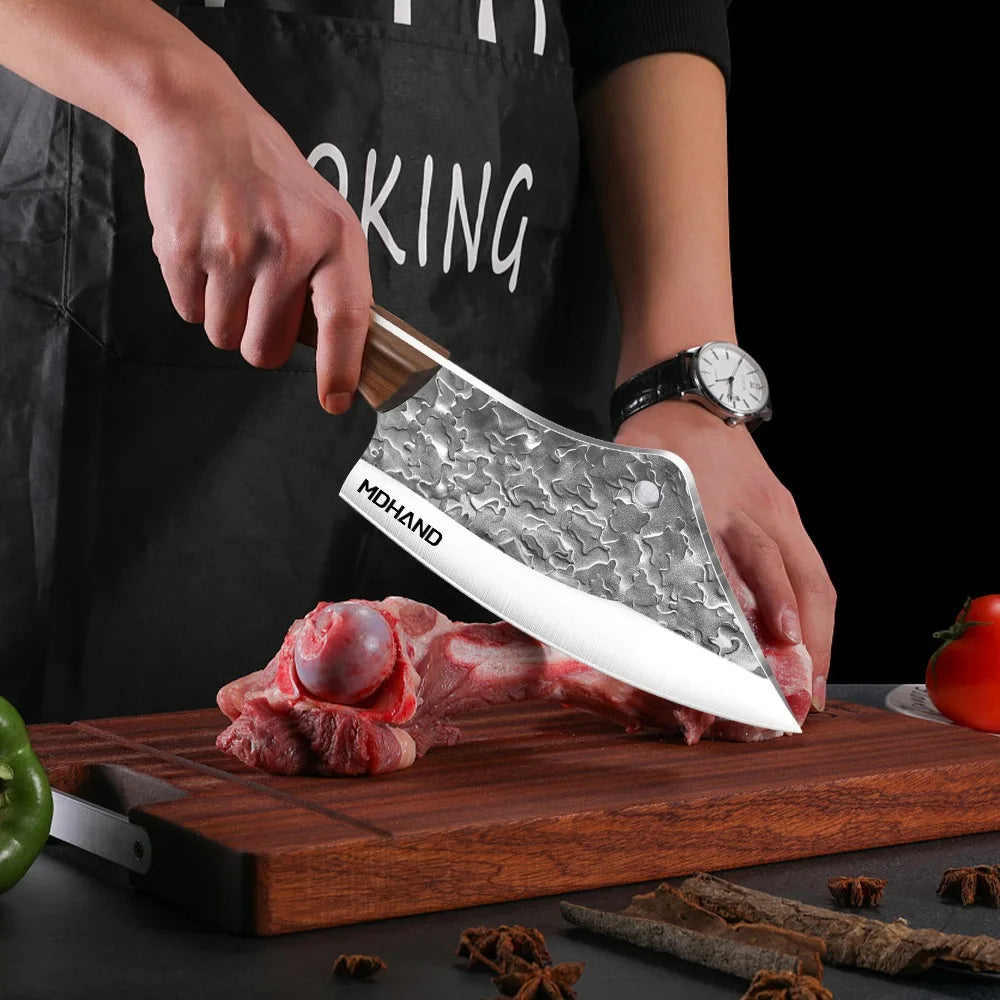 7Inch Beautiful Hand Forged Butcher Knife, Stainless Steel