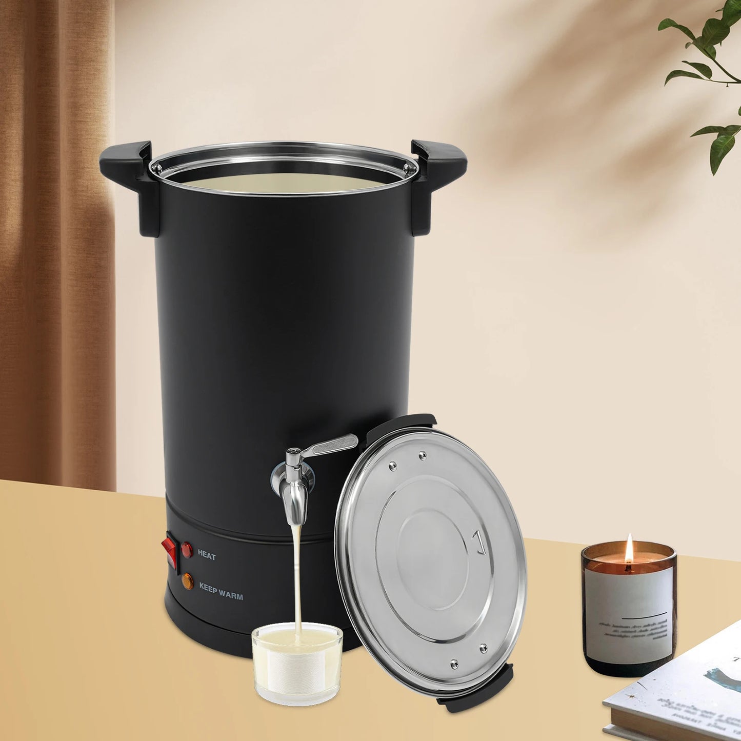 Professional Wax Melting Furnace 8/10/12/15L for Candle Making Repair Large Capacity Easy to Use & Clean