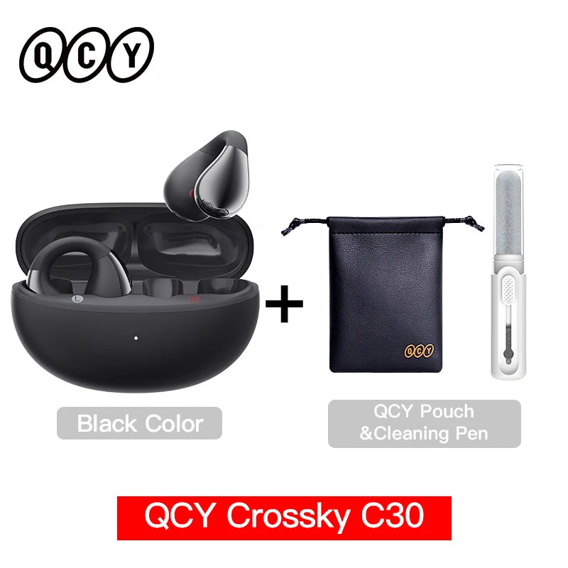 Ear Clip Headphones: Bluetooth 5.4 Wireless, Open Ear Sports TWS Earbuds