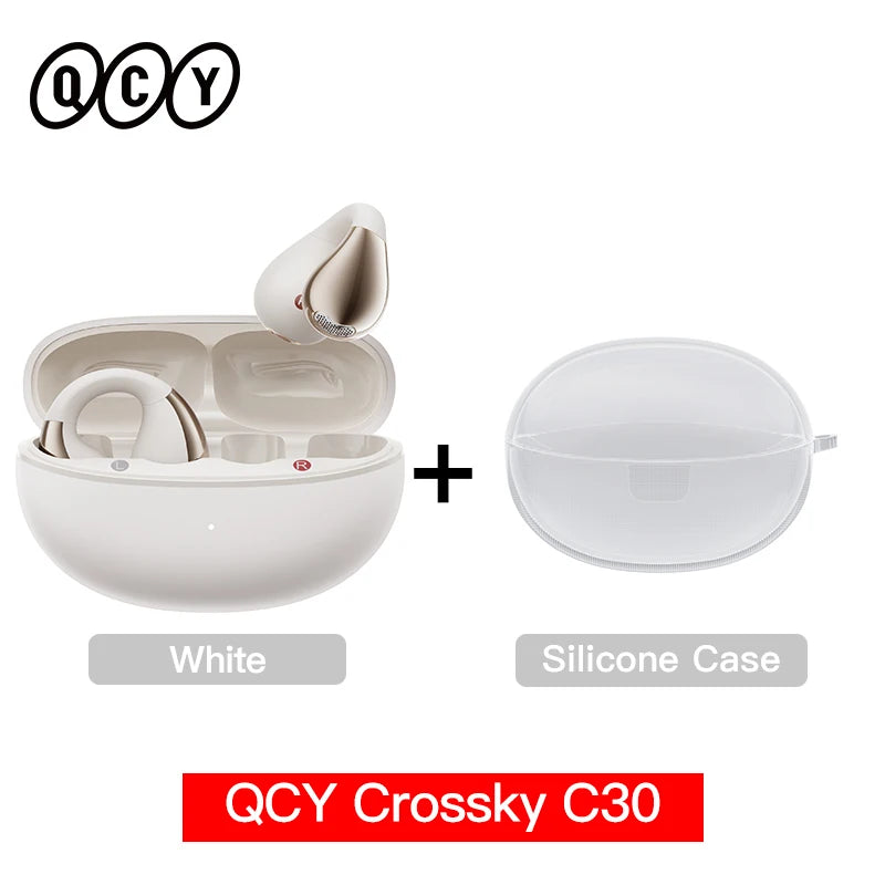 Ear Clip Headphones: Bluetooth 5.4 Wireless, Open Ear Sports TWS Earbuds