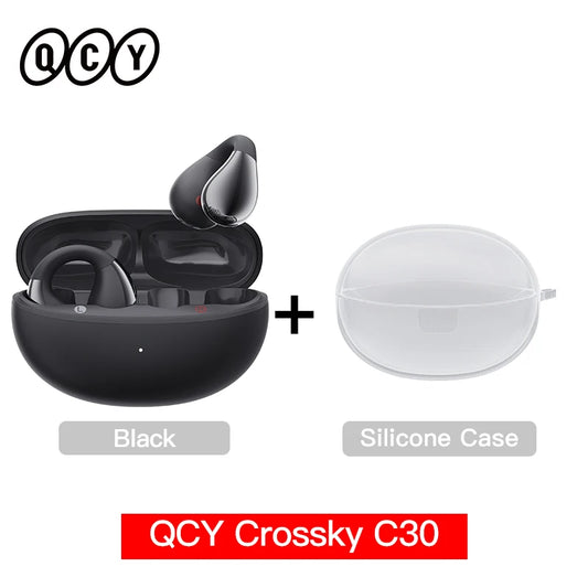 Ear Clip Headphones: Bluetooth 5.4 Wireless, Open Ear Sports TWS Earbuds
