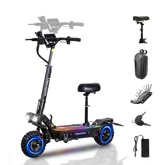 Electric Scooter for Adults, 5600W Dual Motors Up to 50 MPH, Range 50 Miles, 60V, 27Ah, Large Capacity Battery