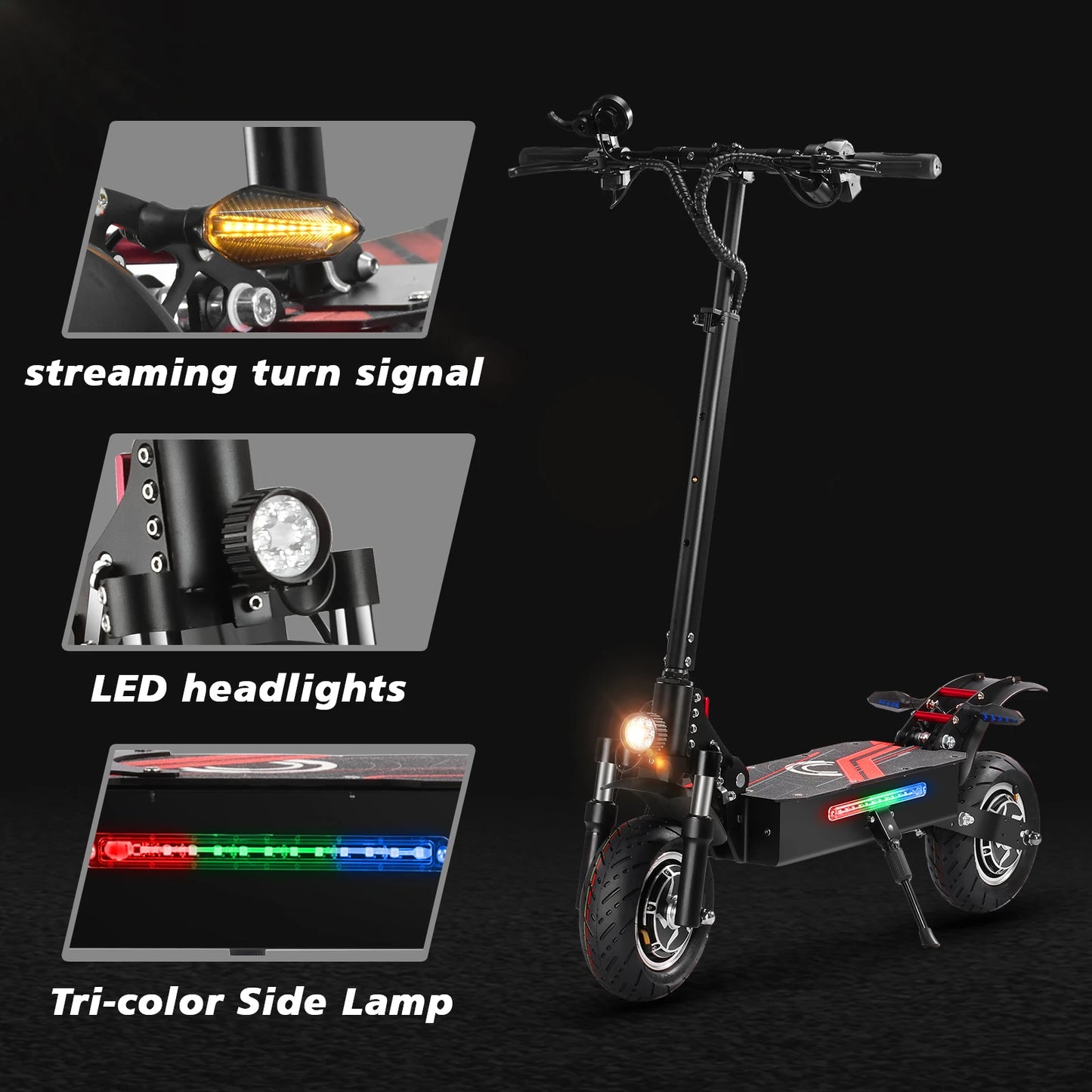 High-Speed Off-Road Electric Scooter: 3200W Dual Motor, Long Endurance, Foldable