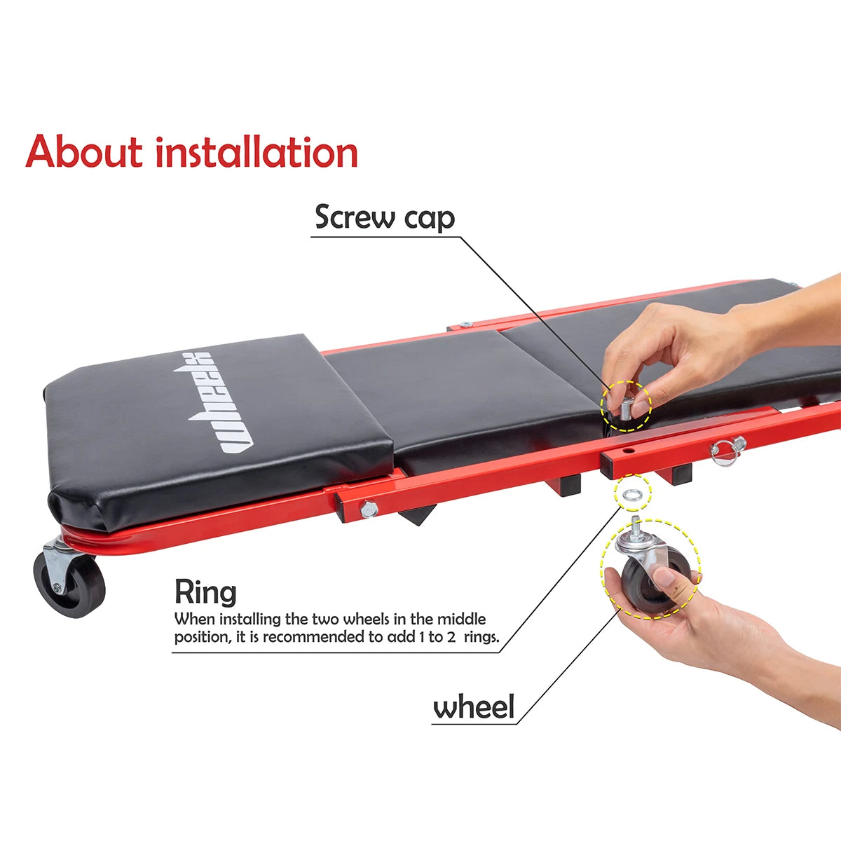 3-in-1 Rolling Mechanic Creeper + Z Seat