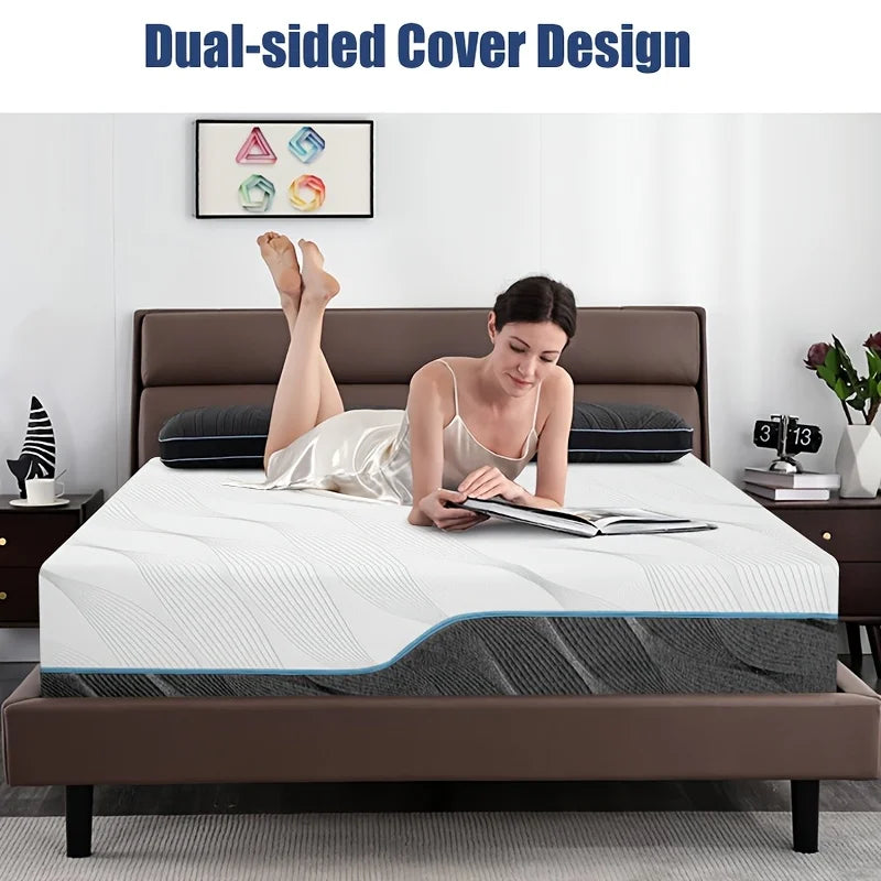 Extra Firm Mattress, 8/10 inch Medium - Dual Sided Reversible Mattress for Back Pain Relief