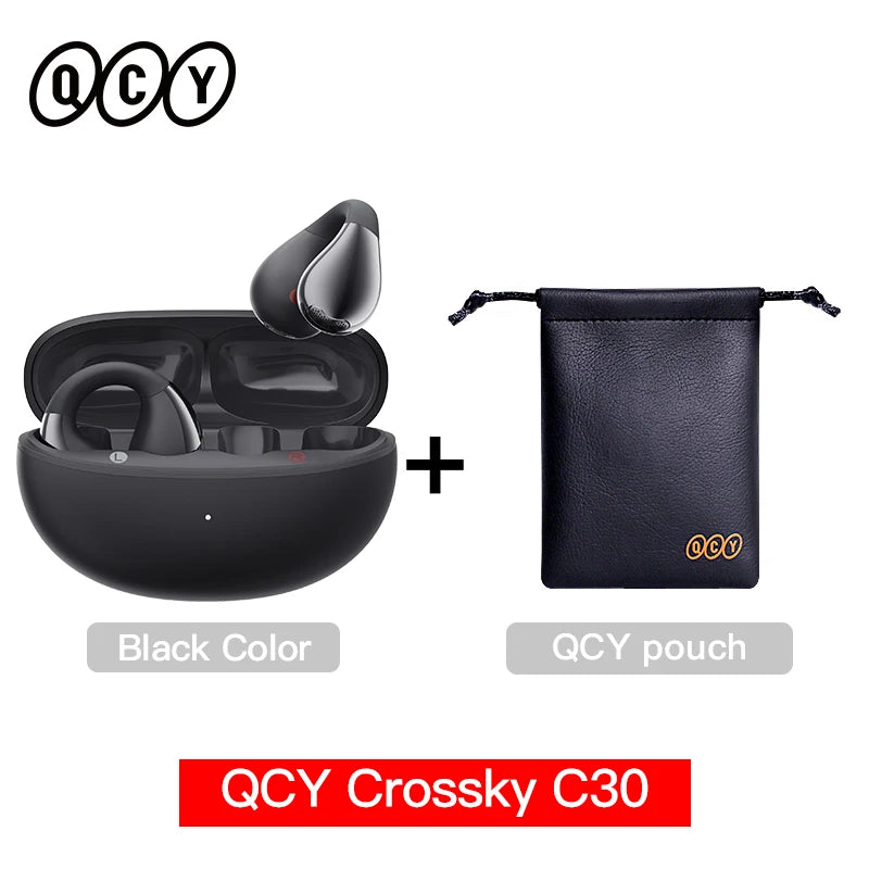 Ear Clip Headphones: Bluetooth 5.4 Wireless, Open Ear Sports TWS Earbuds