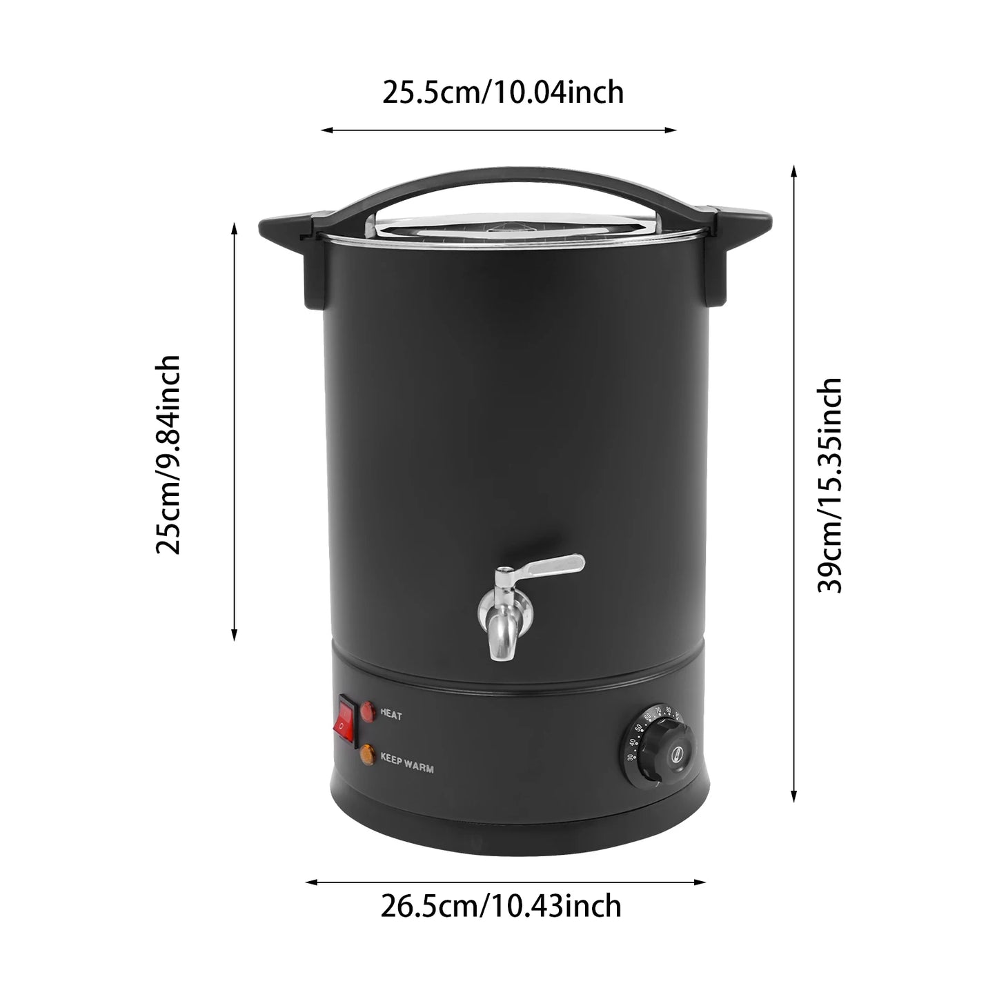 Professional Wax Melting Furnace 8/10/12/15L for Candle Making Repair Large Capacity Easy to Use & Clean