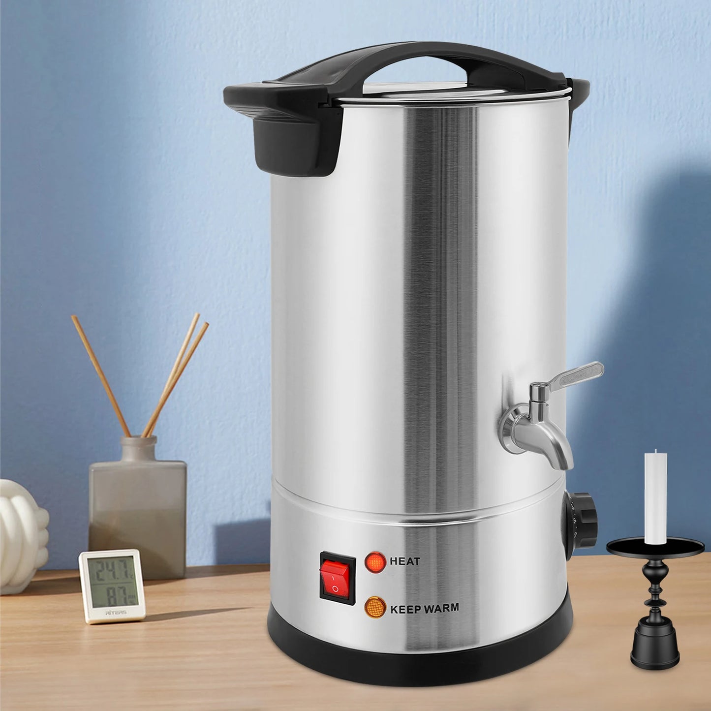 Professional Wax Melting Furnace 8/10/12/15L for Candle Making Repair Large Capacity Easy to Use & Clean