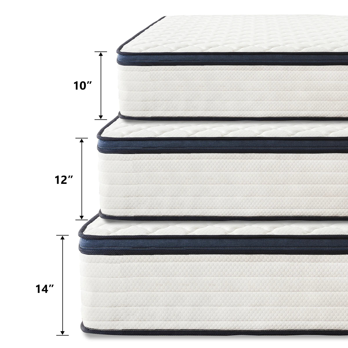 Gel Memory Foam Hybrid Mattress , Pressure Relief, Medium Firm Comfort, Motion Isolation, Mattress in a box
