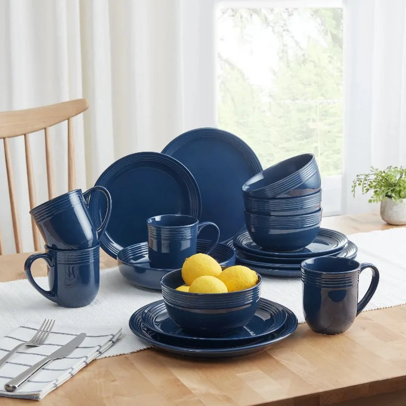 Beautiful 16-piece Tableware set, available in multiple colors