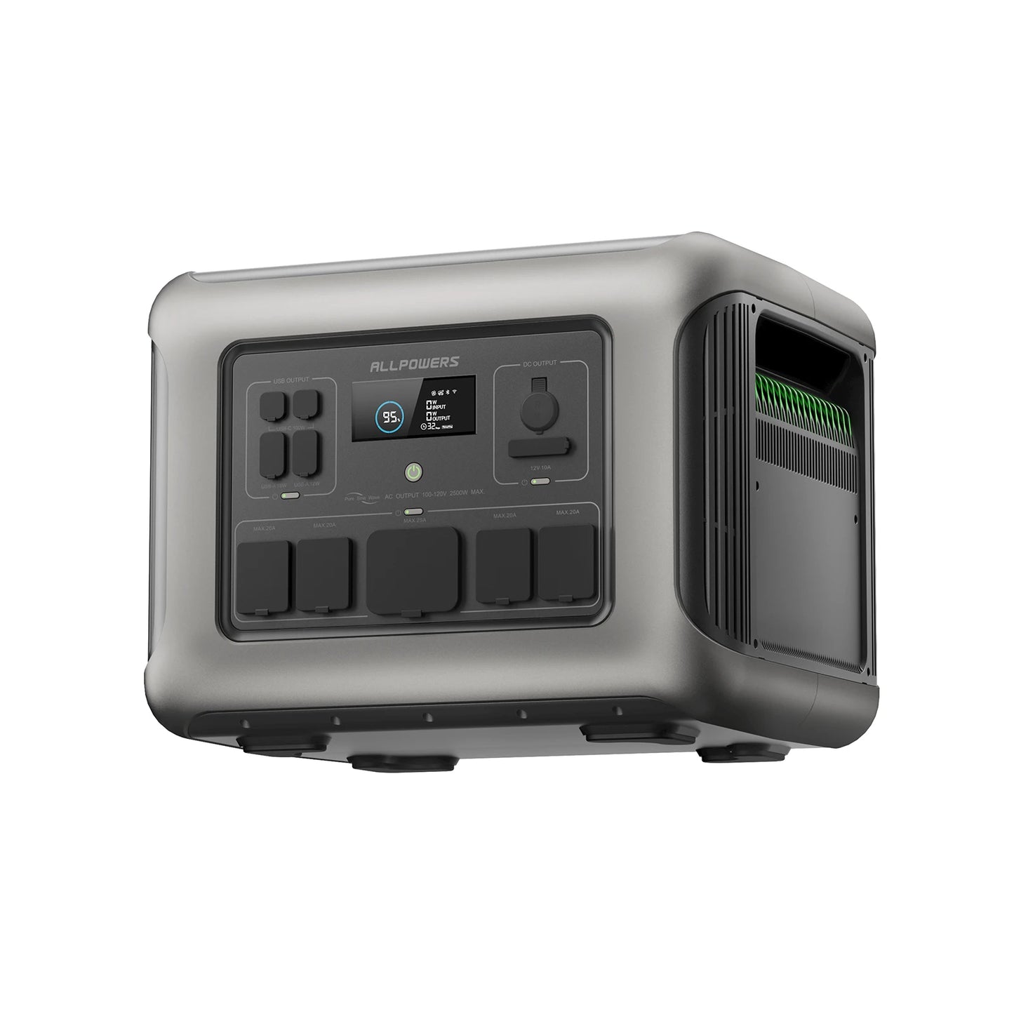 Portable Power Station R600, 299Wh Battery with 2x 600W (1200W Surge) AC Outlets for Outdoor Camping RV Home